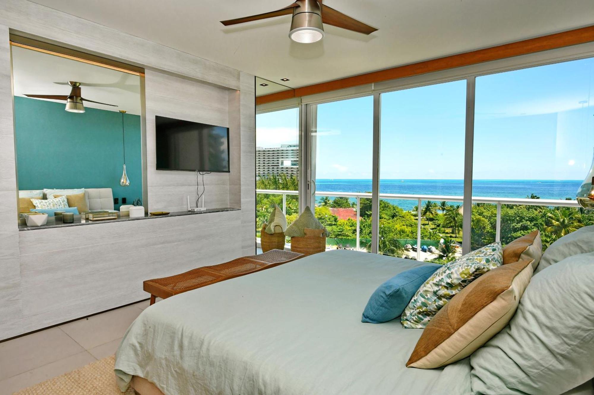 קנקון Beachfront Apartment Blue Vista מראה חיצוני תמונה