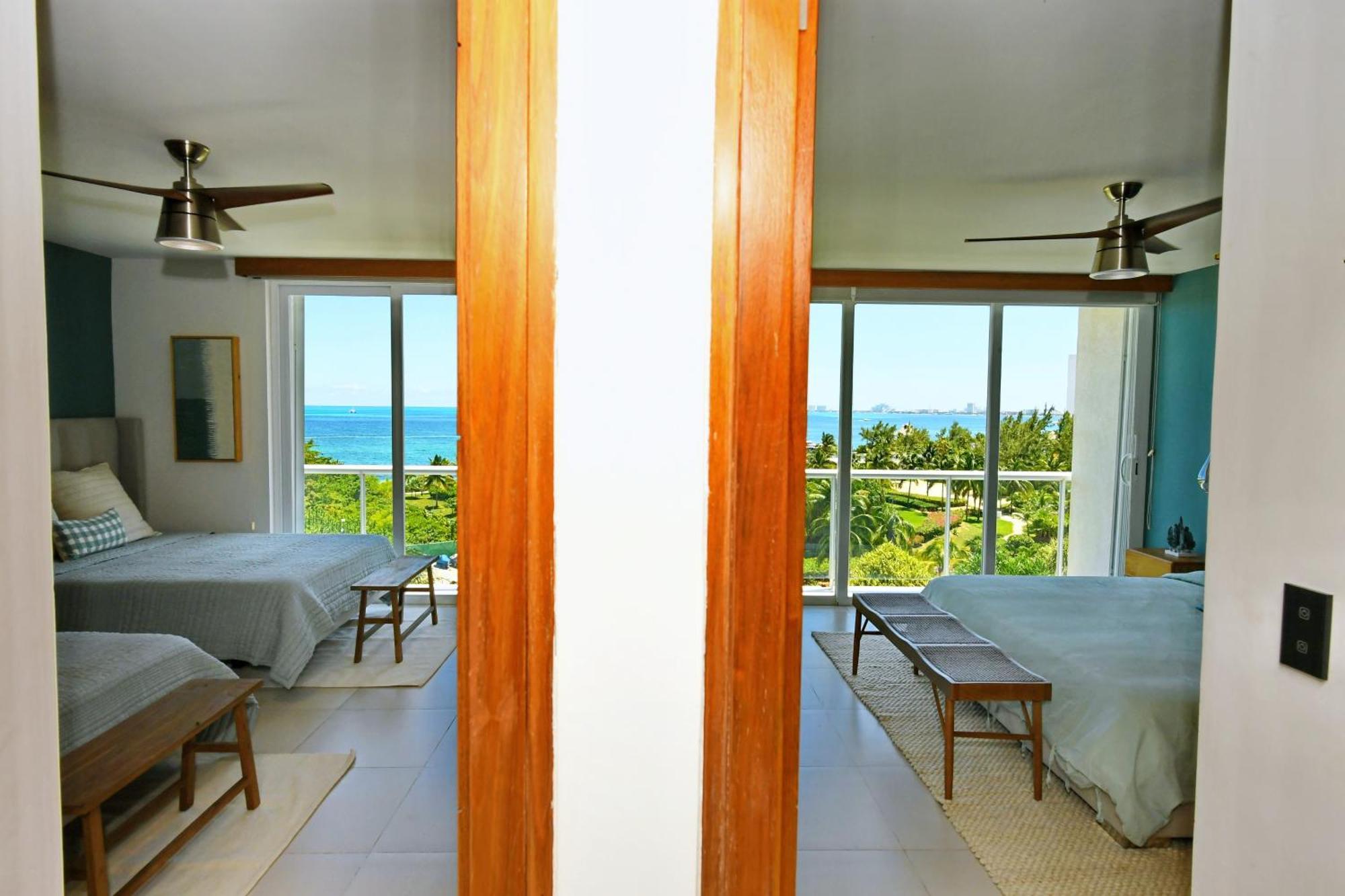 קנקון Beachfront Apartment Blue Vista מראה חיצוני תמונה